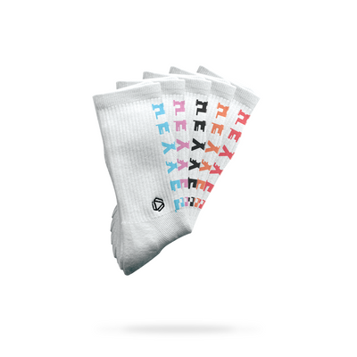 Glitch Text Socks