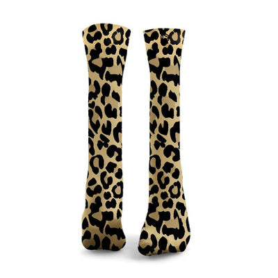 Leopard Print Weightlifting Socks