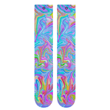 Marble Multicoloured Weightlifting Socks