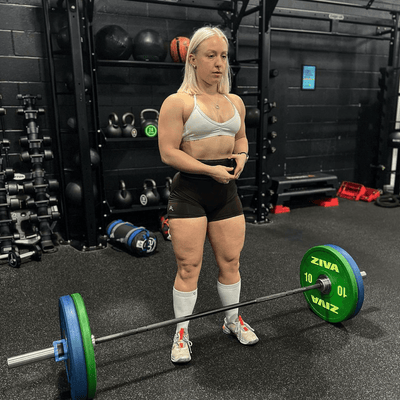 White Weightlifting Socks